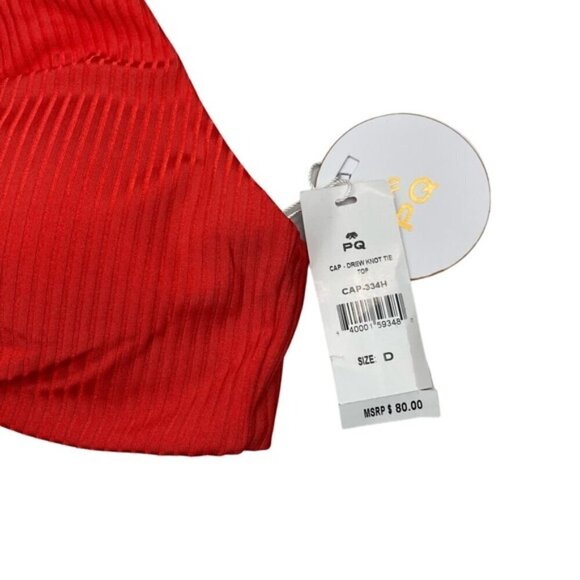 NWT PQ SWIM Drew Knot Tie Halter Top Sz 14 Calypso - Picture 6 of 7